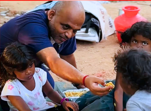 Heaven 365 Foundation founder feeding children